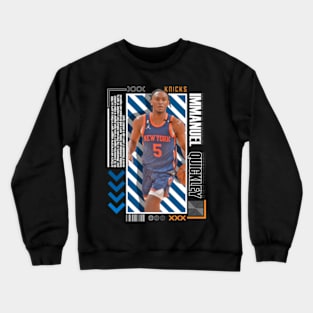 Immanuel Quickley Paper Poster Version 10 Crewneck Sweatshirt